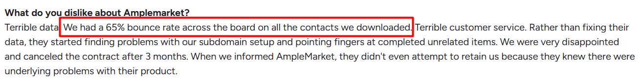 Amplemarket G2 review