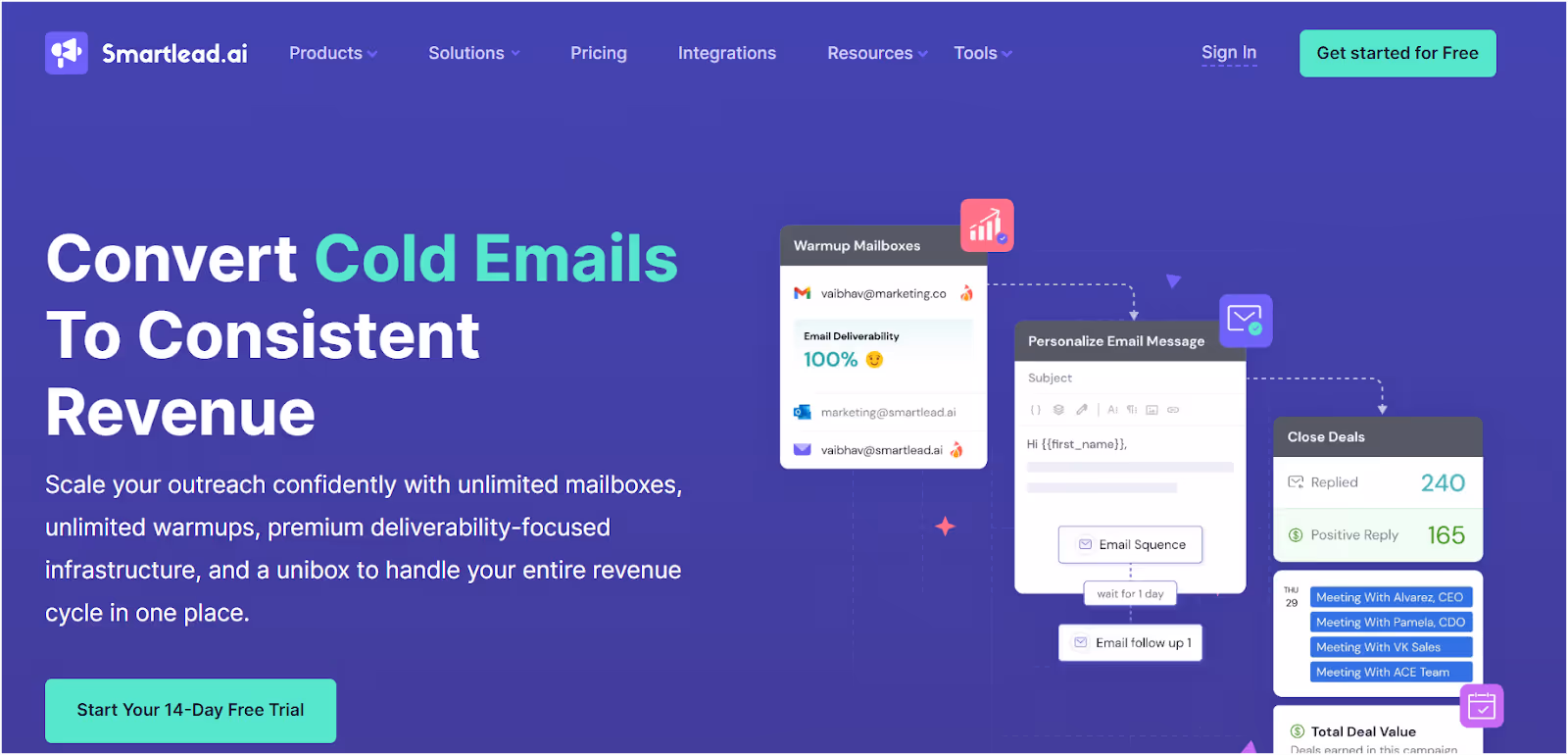 Smartlead.ai Homepage