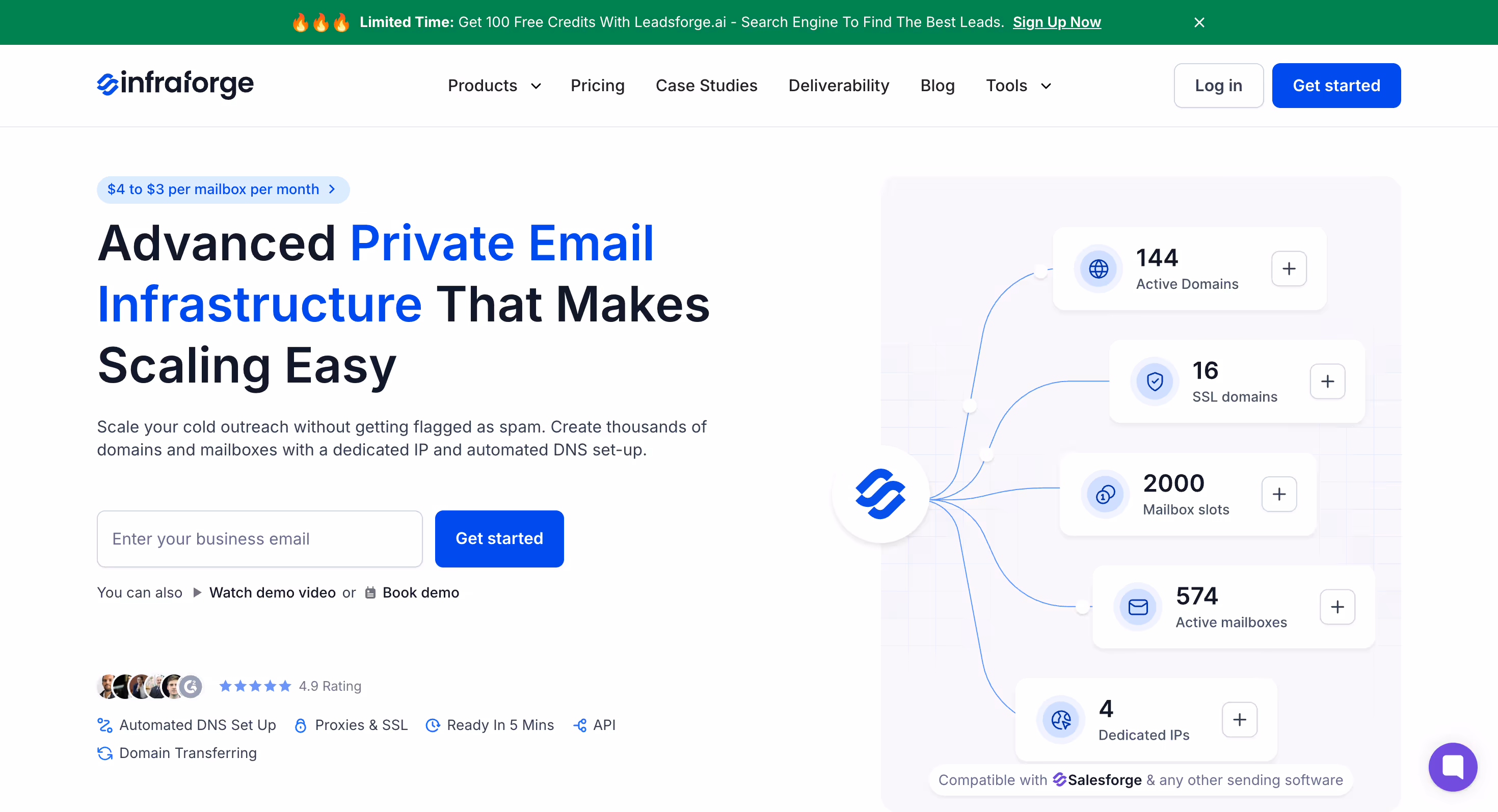 Infraforge.ai home page