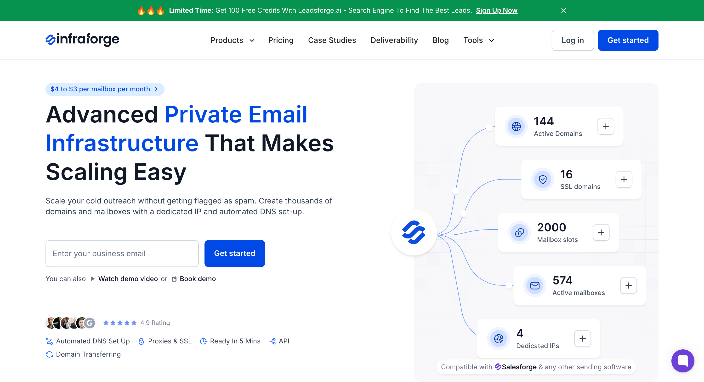Infraforge.ai home page