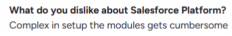 Salesforce G2 reviews
