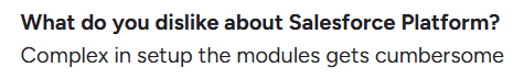 Salesforce G2 reviews