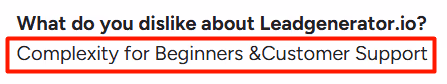 Leadgenerator.io G2 reviews