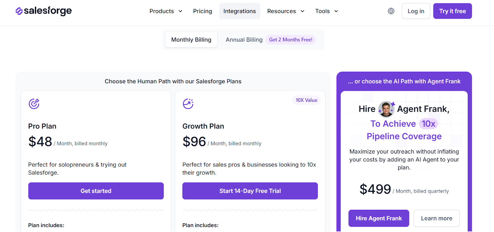 Salesforge Pricing