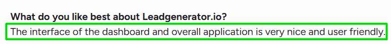 Leadgenerator.io G2 reviews