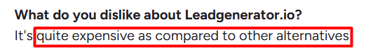 Leadgenerator.io G2 reviews