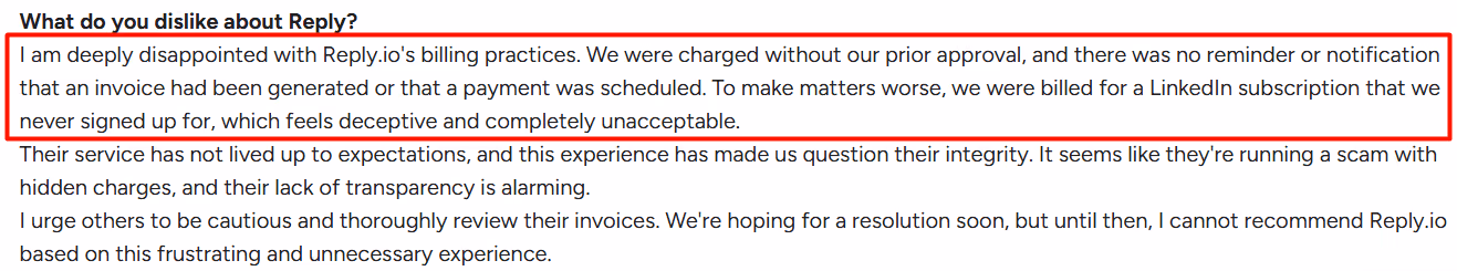 Reply.io G2 reviews 