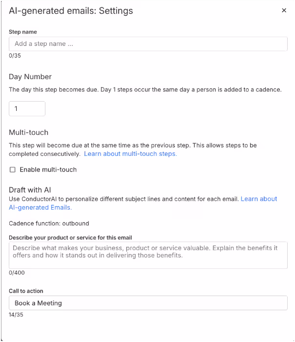 AI generated emails in Salesloft
