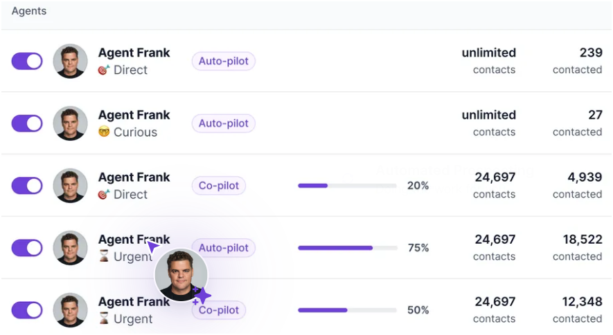 Agent Frank by Salesforge