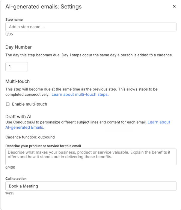 AI generated emails in Salesloft