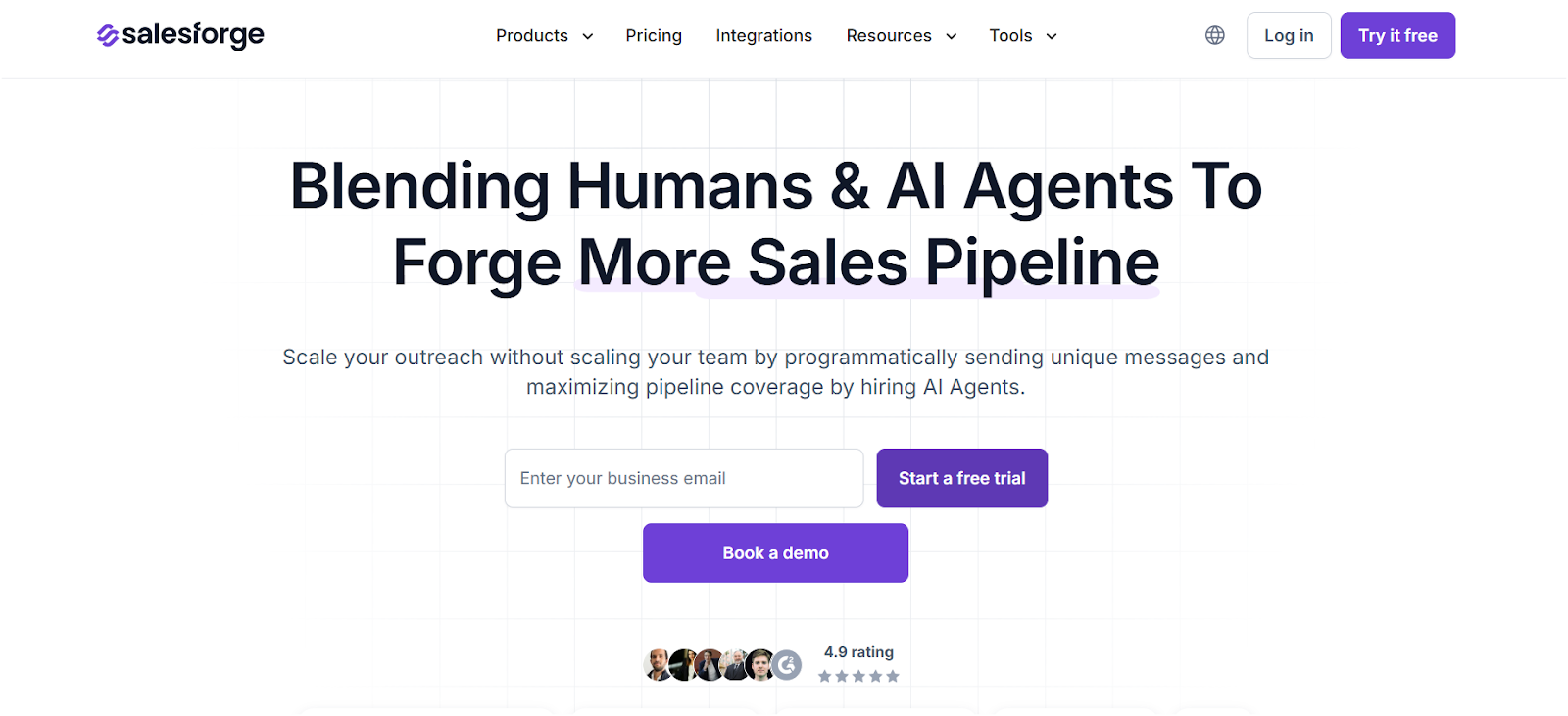 Salesforge.ai Homepage