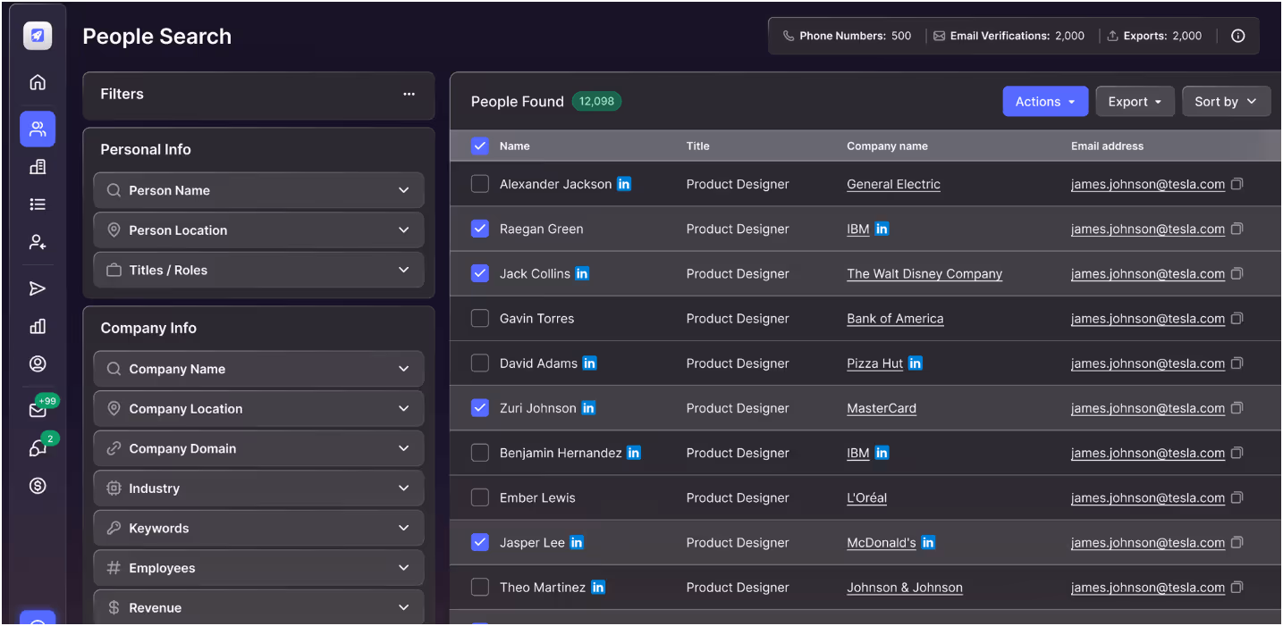 AI lead search in B2B Rocket AI