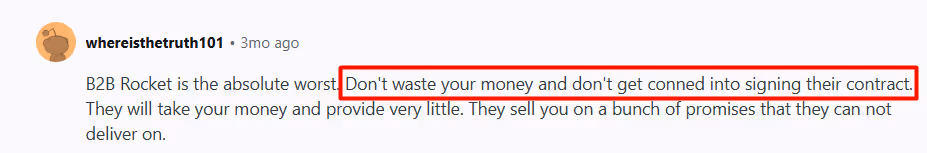 B2B Rocket AI Reddit review 