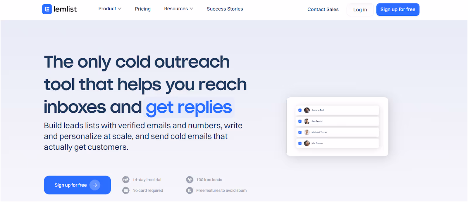 Lemlist Homepage