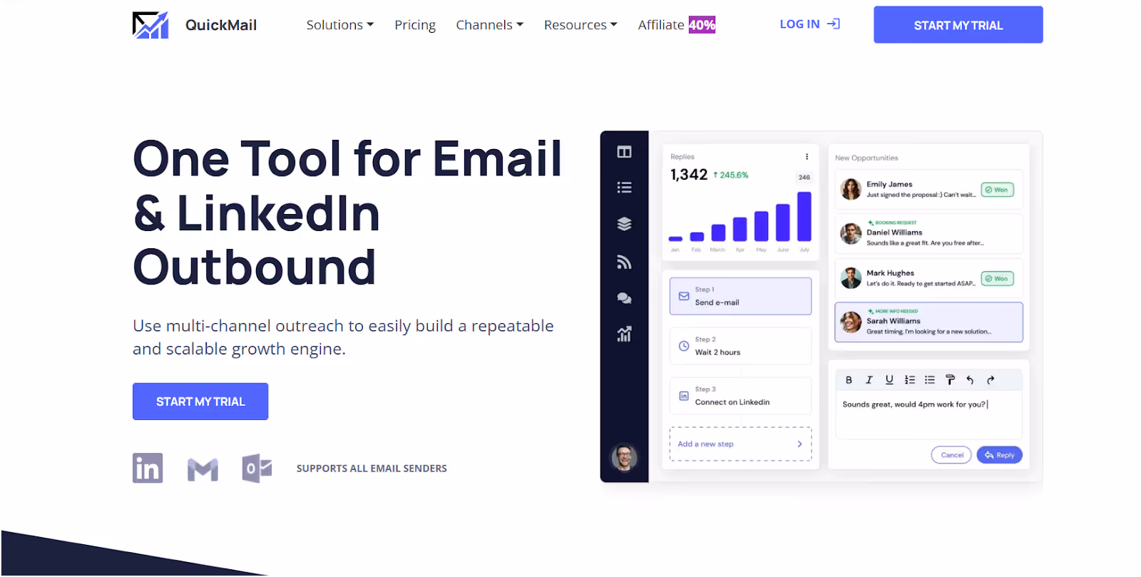Quickmail Homepage