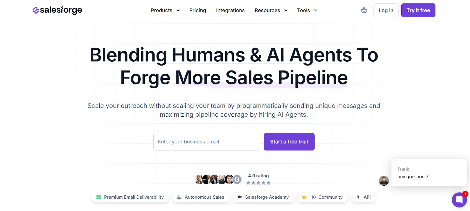 Salesforge Homepage