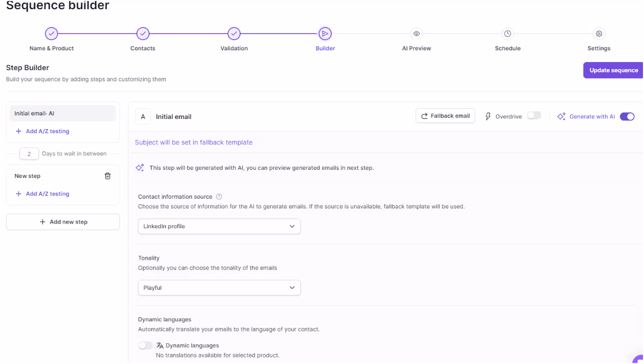 Personalize your Campaigns at Salesforge