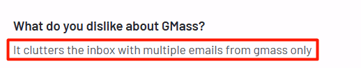 GMass reviews on G2