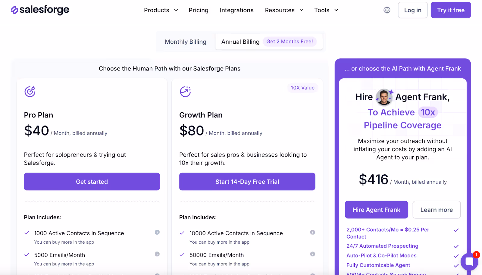 Salesforge Pricing