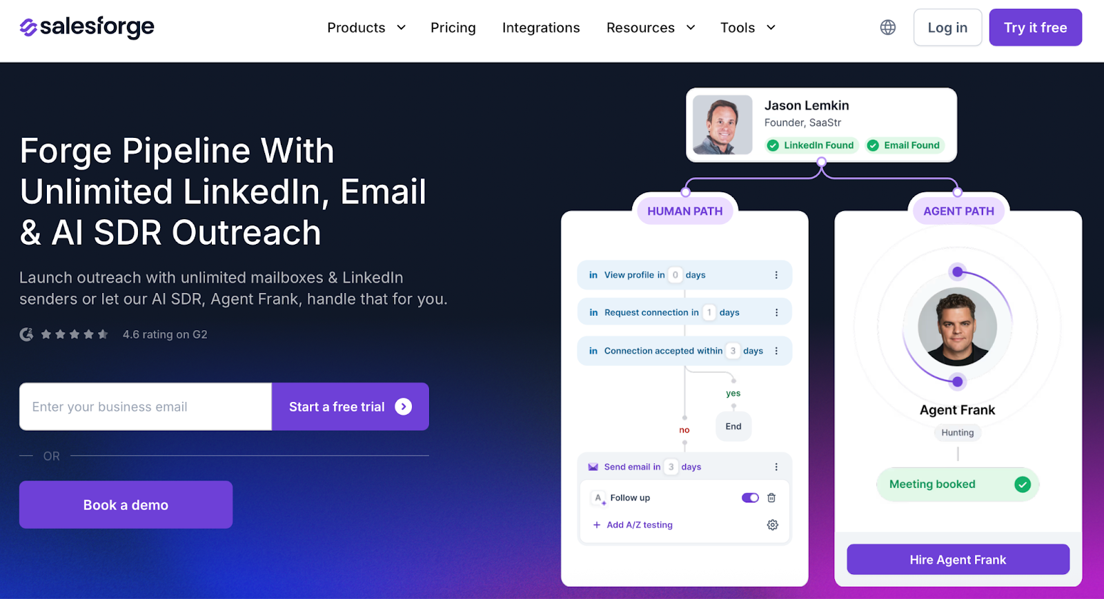 Salesforge homepage