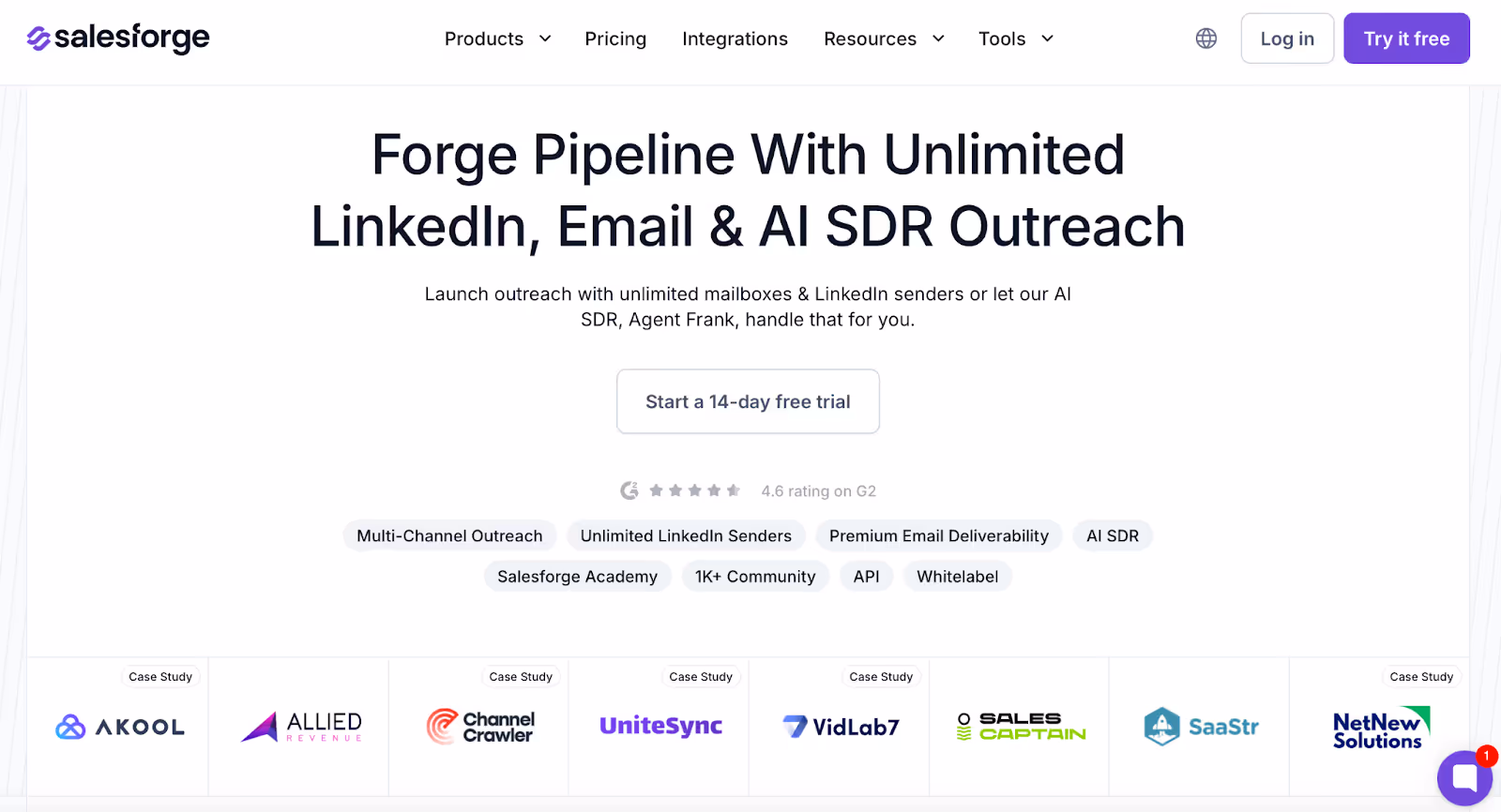 Salesforge Homepage