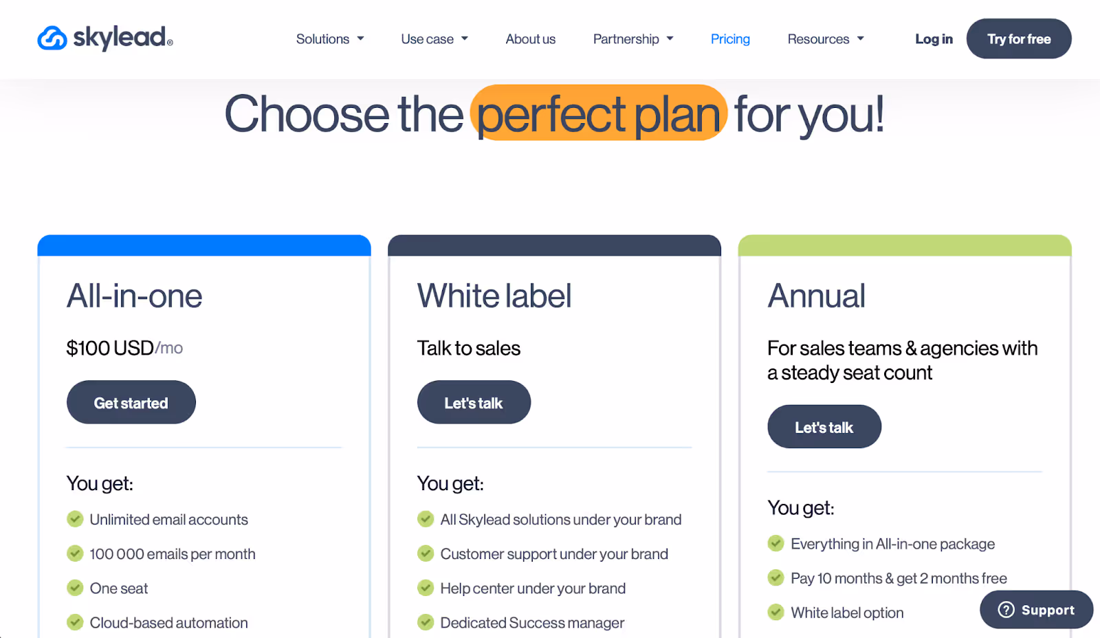 Skylead Pricing