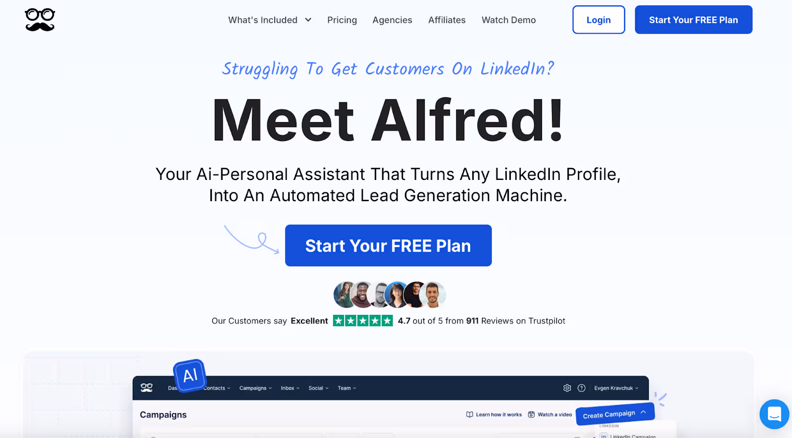 Meet Alfred Homepage