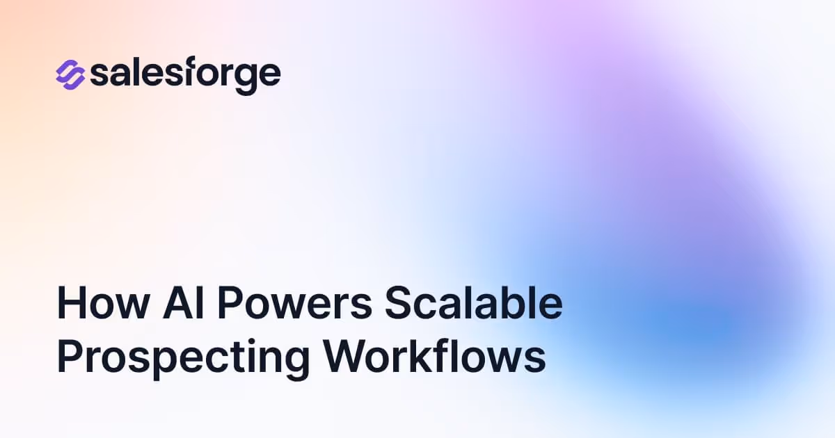 How AI Powers Scalable Prospecting Workflows