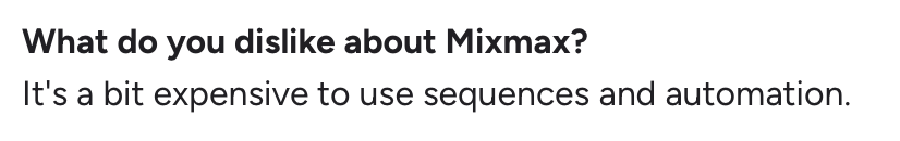 Mixmax G2 reviews