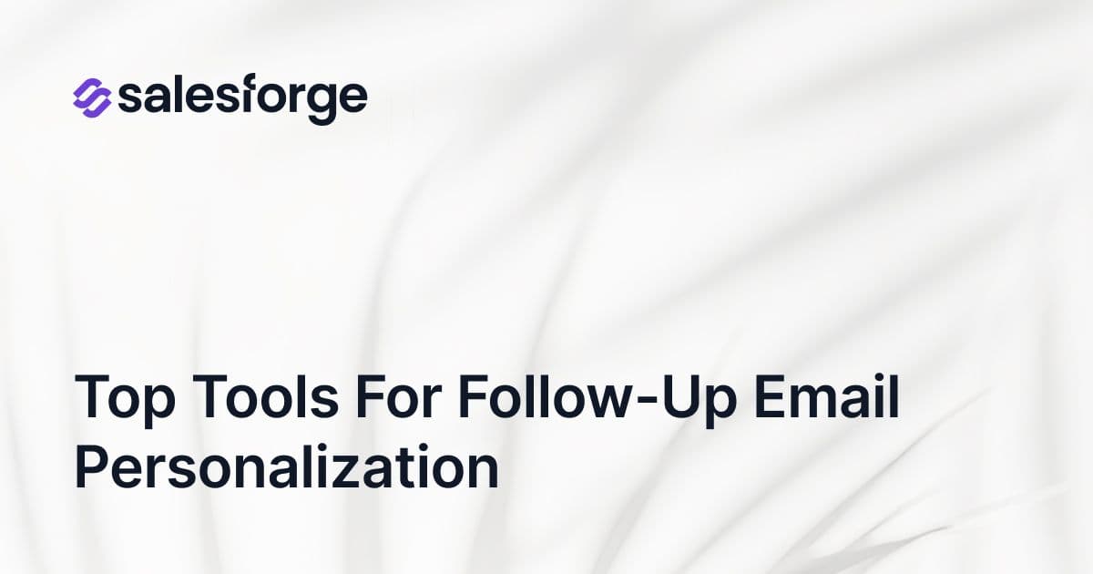 Top Tools for Follow-Up Email Personalization