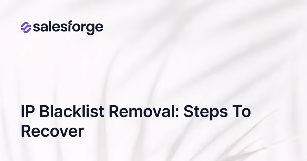 IP Blacklist Removal: Steps to Recover