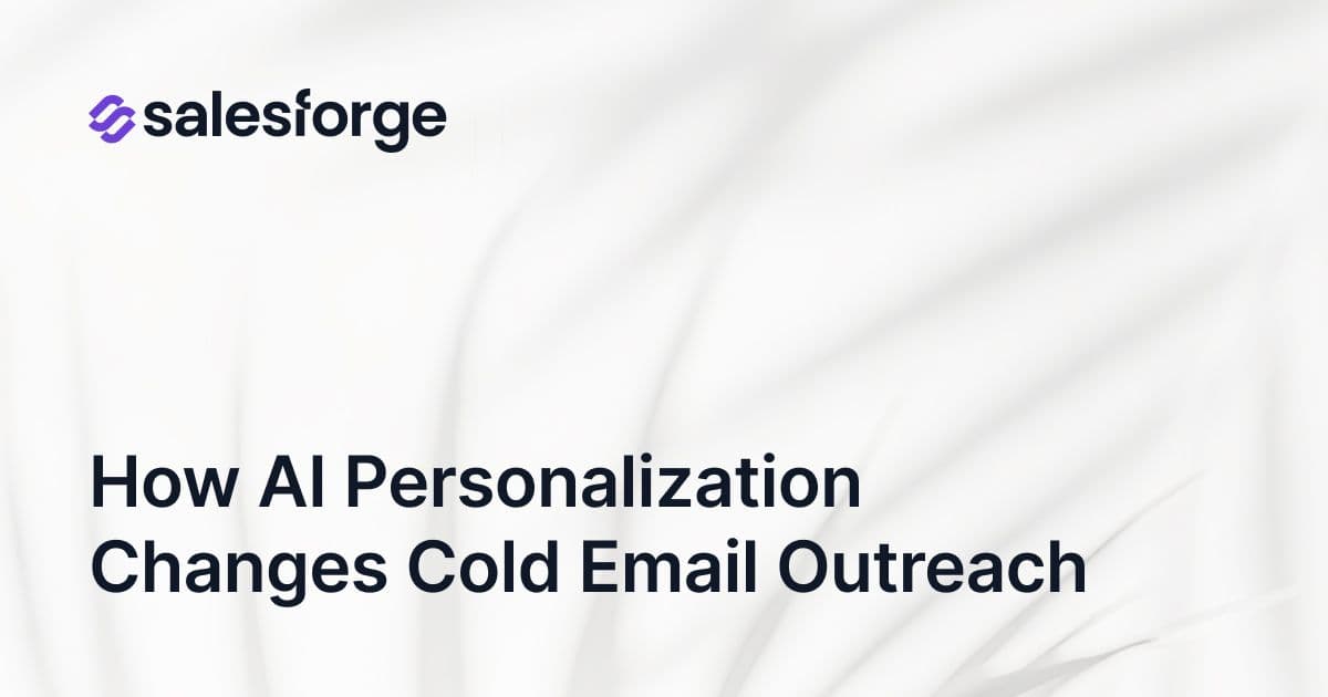 How AI Cold Email Outreach Personalization Improves Engagement
