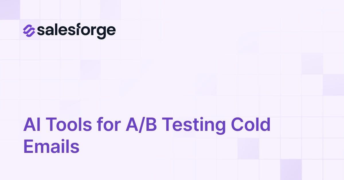 AI Tools for A/B Testing Cold Emails