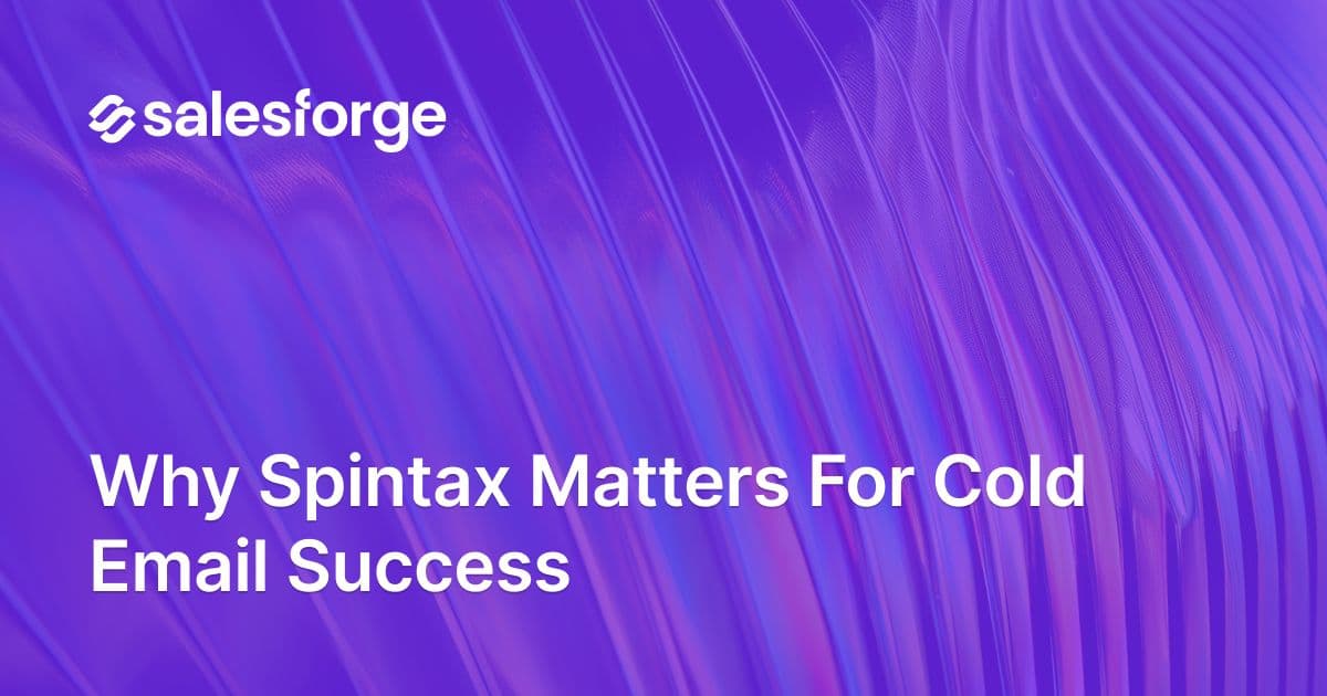 Why Spintax Matters For Cold Email Success