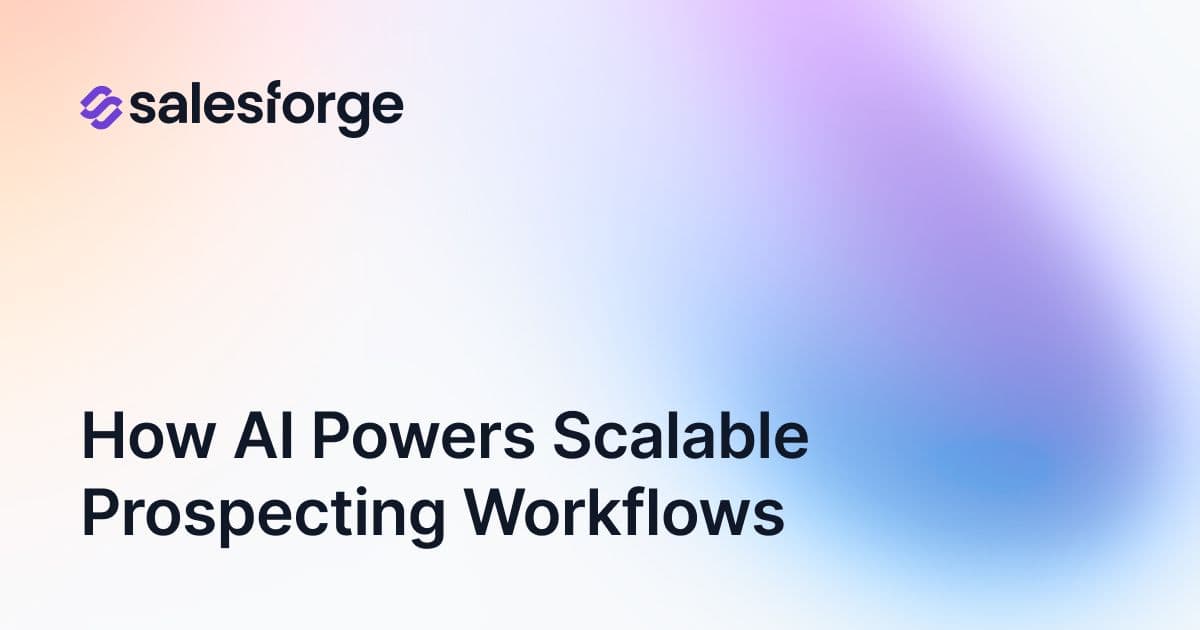 How AI Powers Scalable Prospecting Workflows