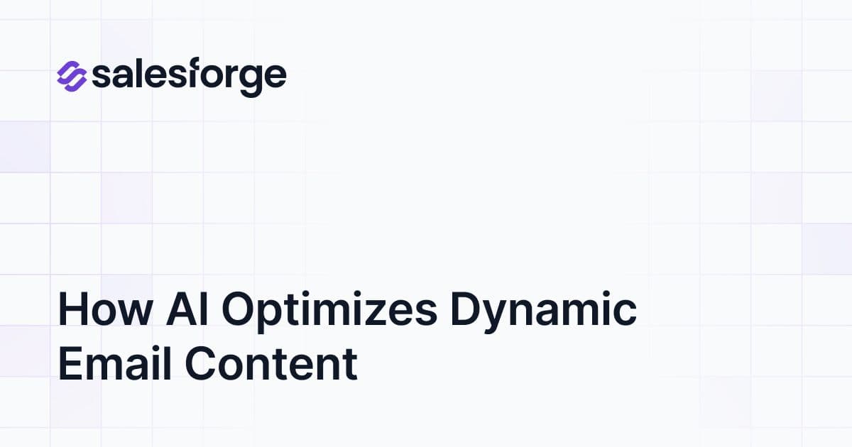 How AI Optimizes Dynamic Email Content