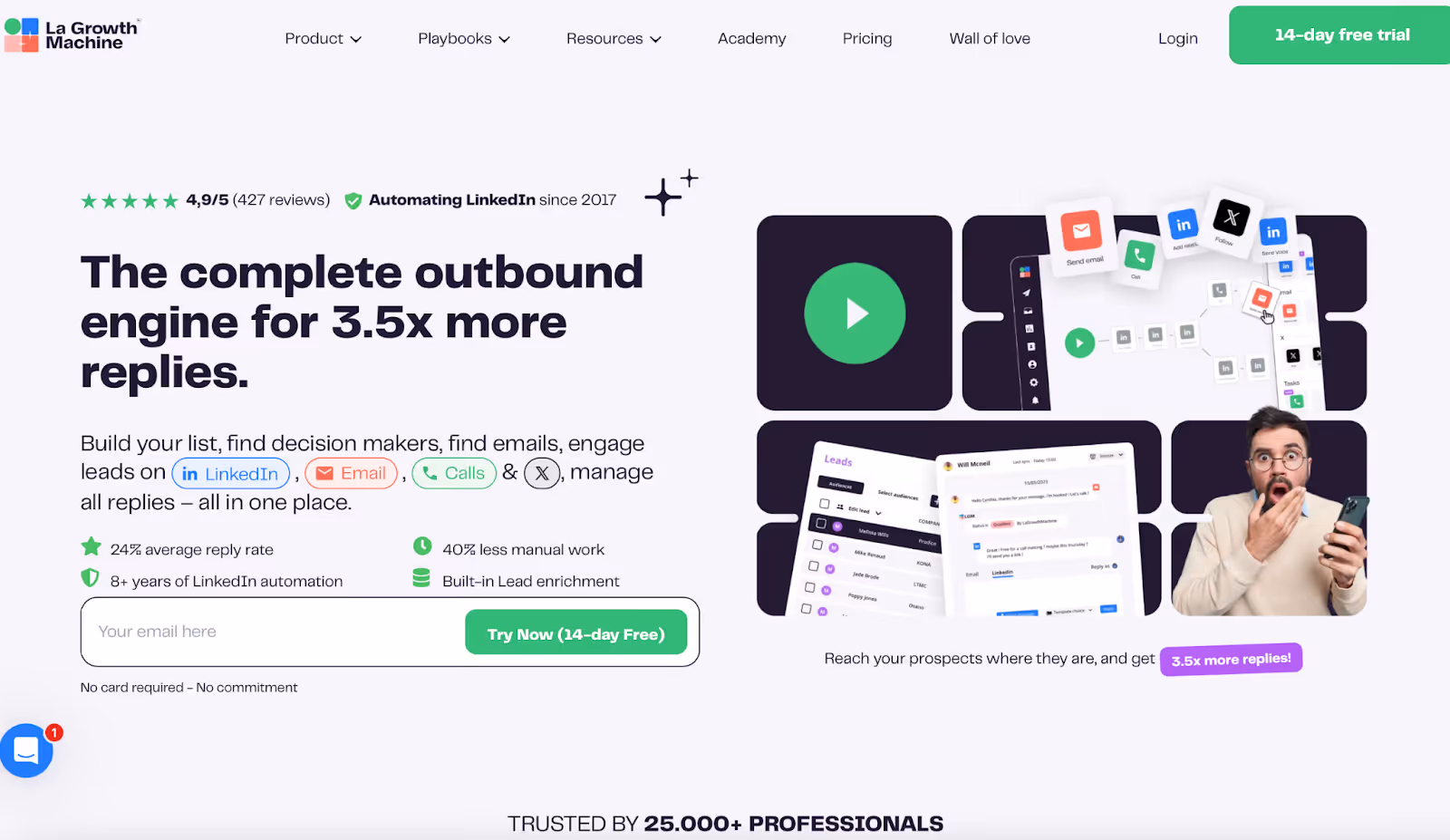 LaGrowthMachine Homepage