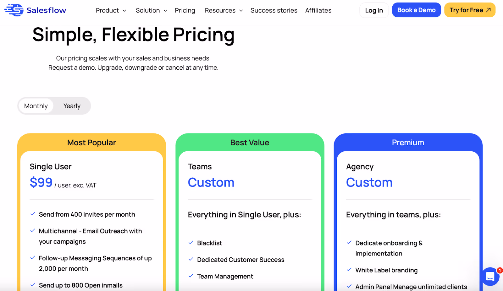 Salesflow Pricing