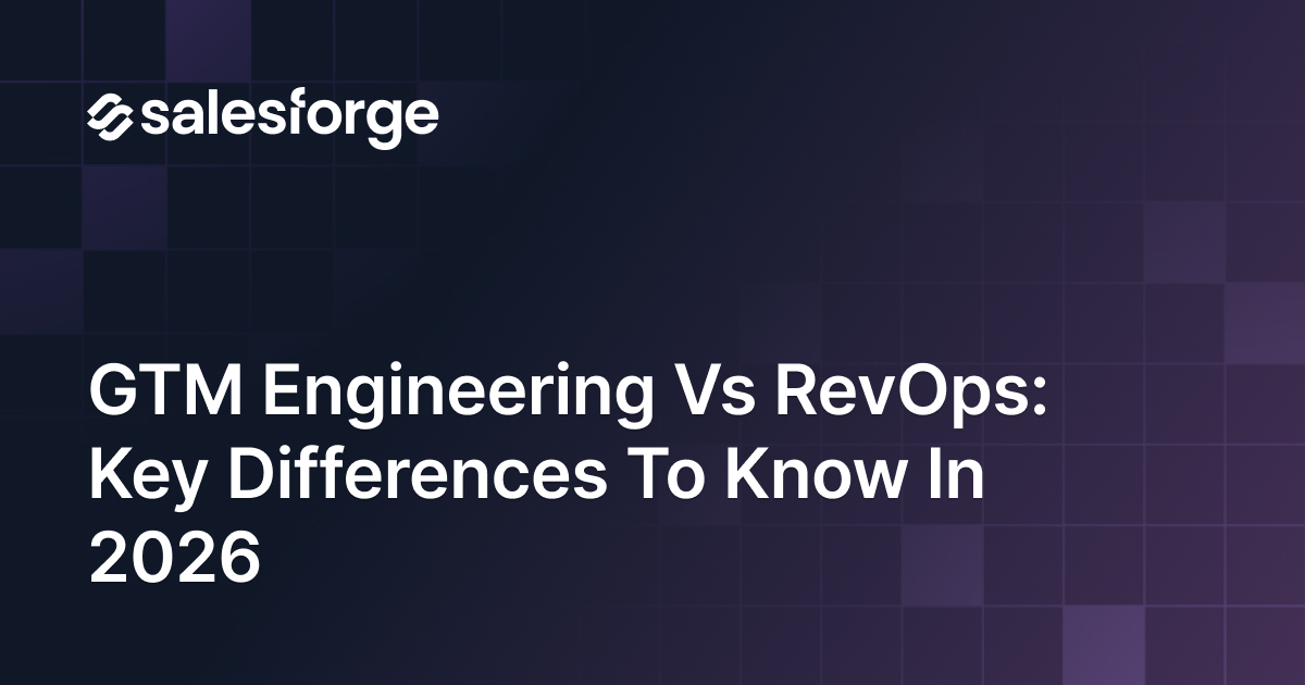 GTM Engineering vs RevOps: Key Differences to Know in 2026