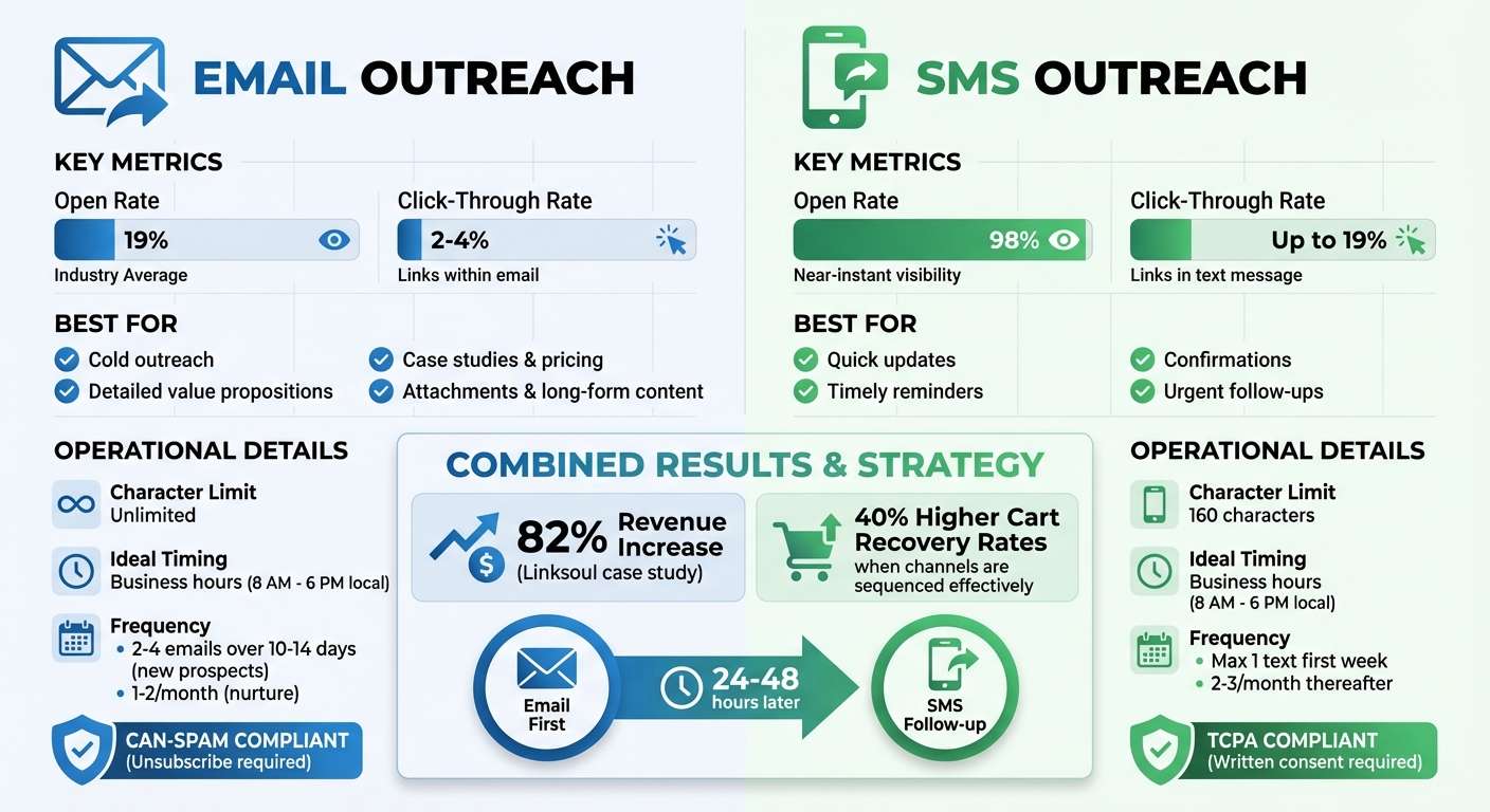 Email vs SMS Performance Metrics and Best Use Cases