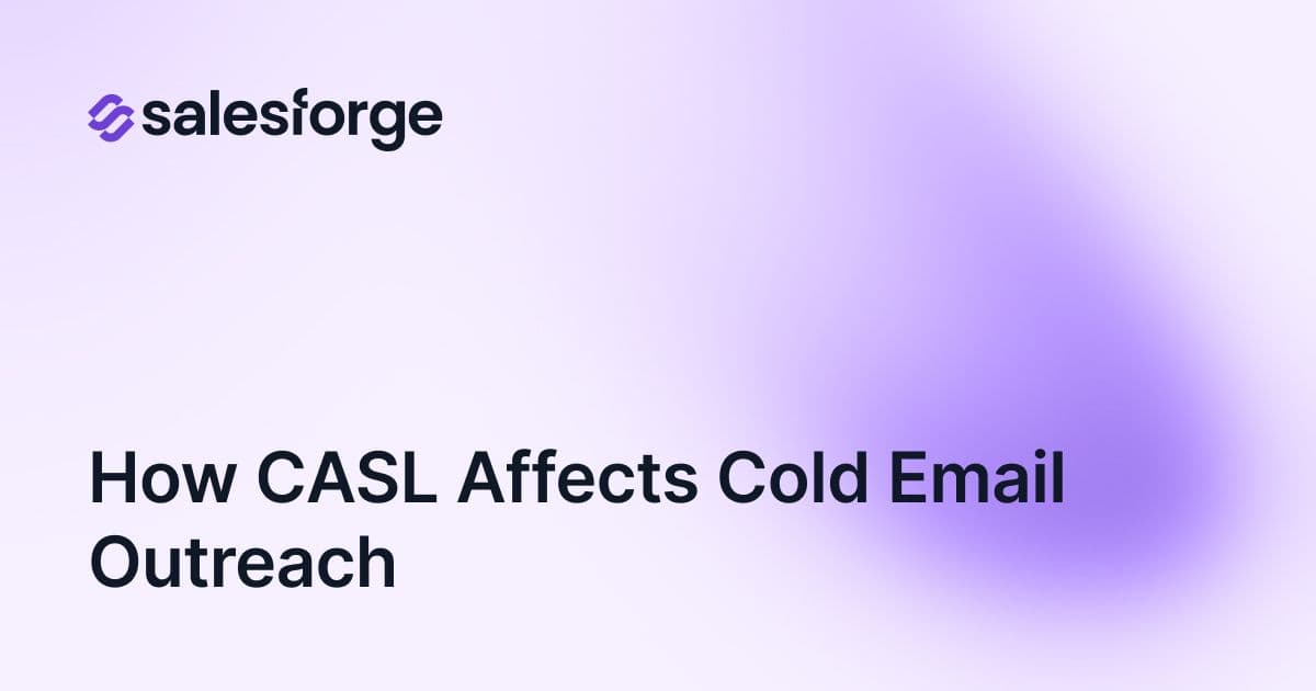 How CASL Affects Cold Email Outreach