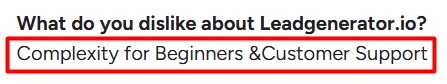 Leadgenerator.io G2 reviews