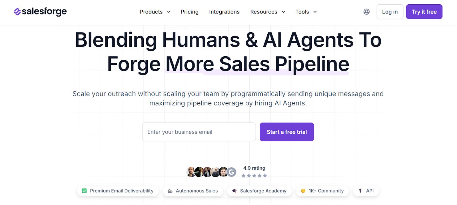 Salesforge Homepage