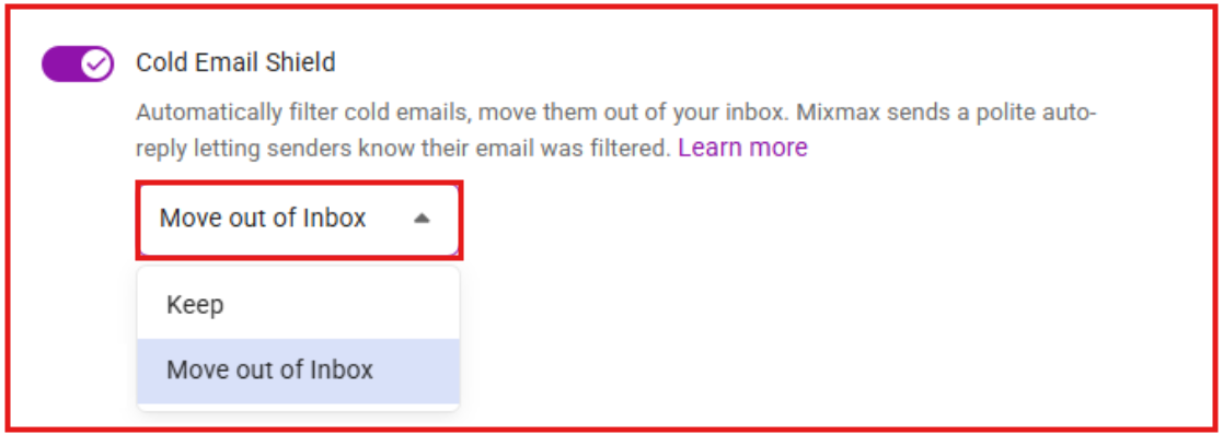 Mixmax cold email shield