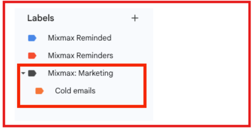 Mixmax cold email shield under mixmax marketing