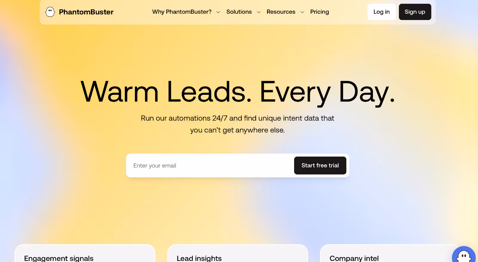 PhantomBuster homepage