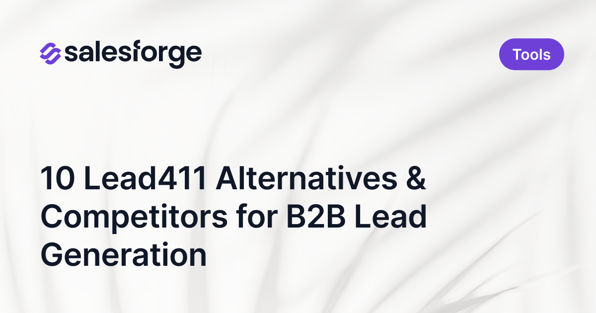 10 Lead411 Alternatives & Competitors for B2B Lead Generation