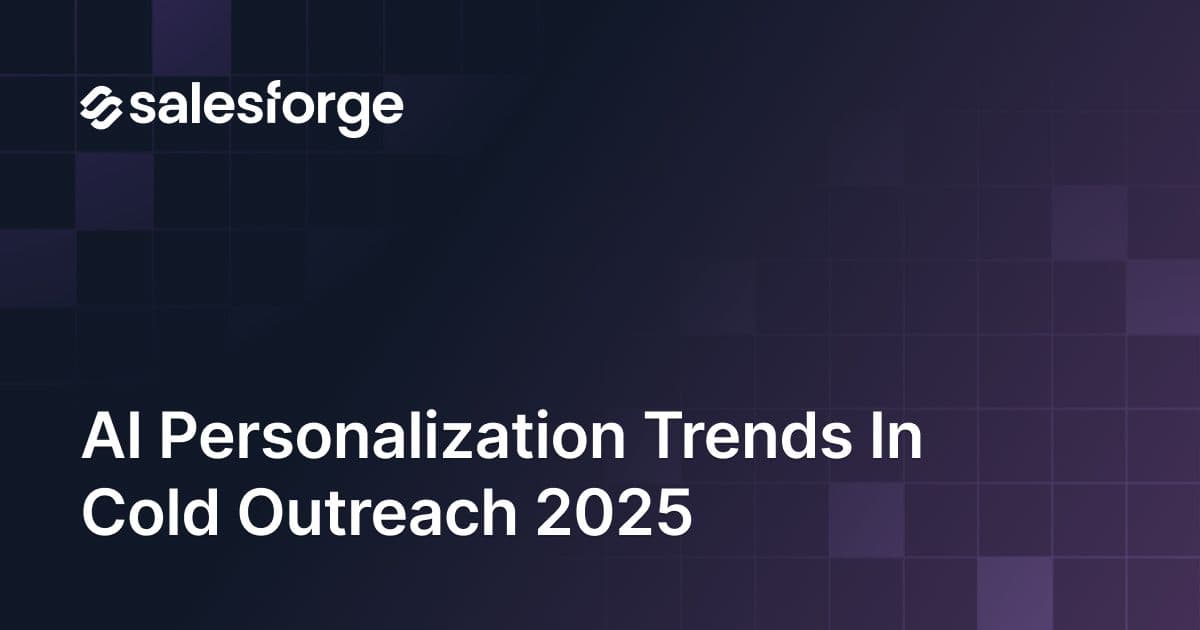 AI Personalization Trends in Cold Outreach 2025