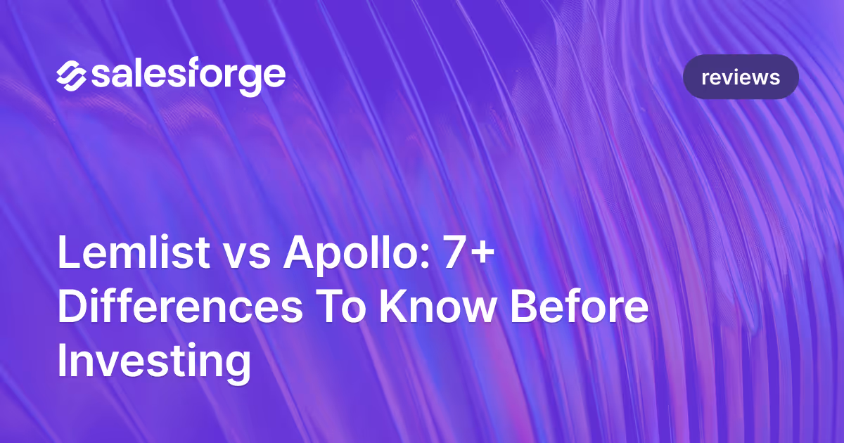Lemlist vs Apollo: 7+ Differences To Know Before Investing