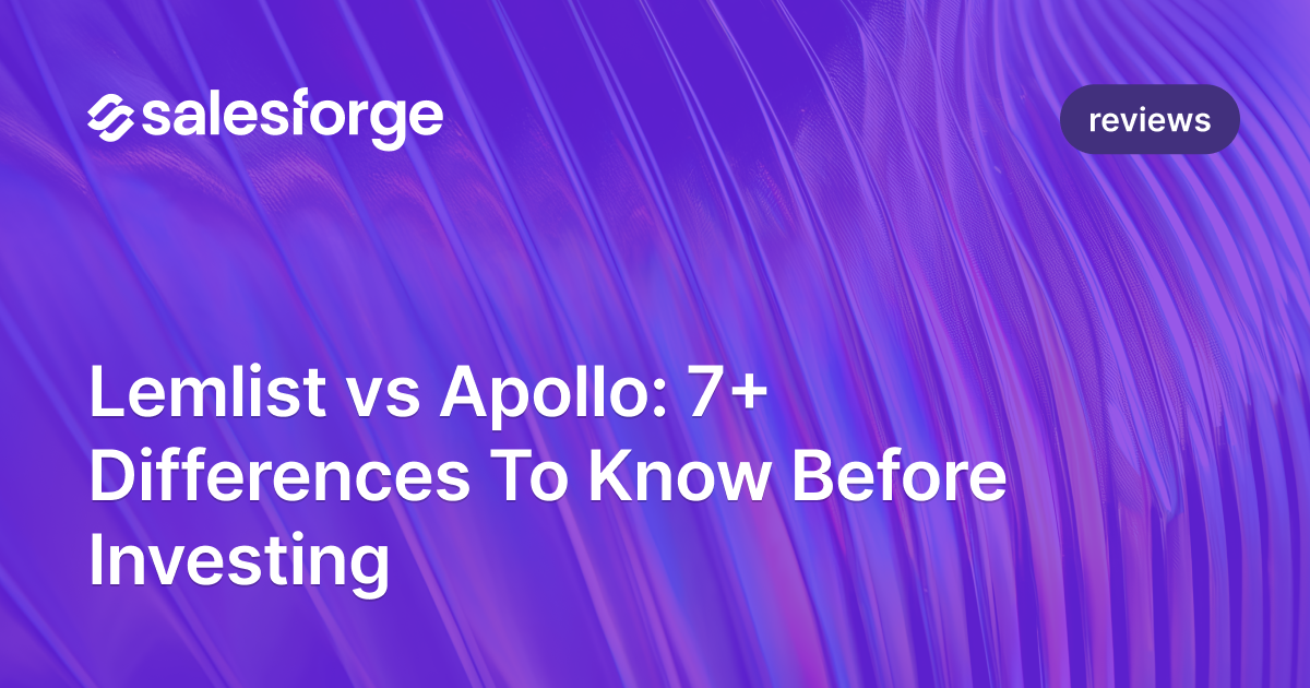 Lemlist vs Apollo: 7+ Differences To Know Before Investing